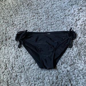 Black tie swimsuit bottoms